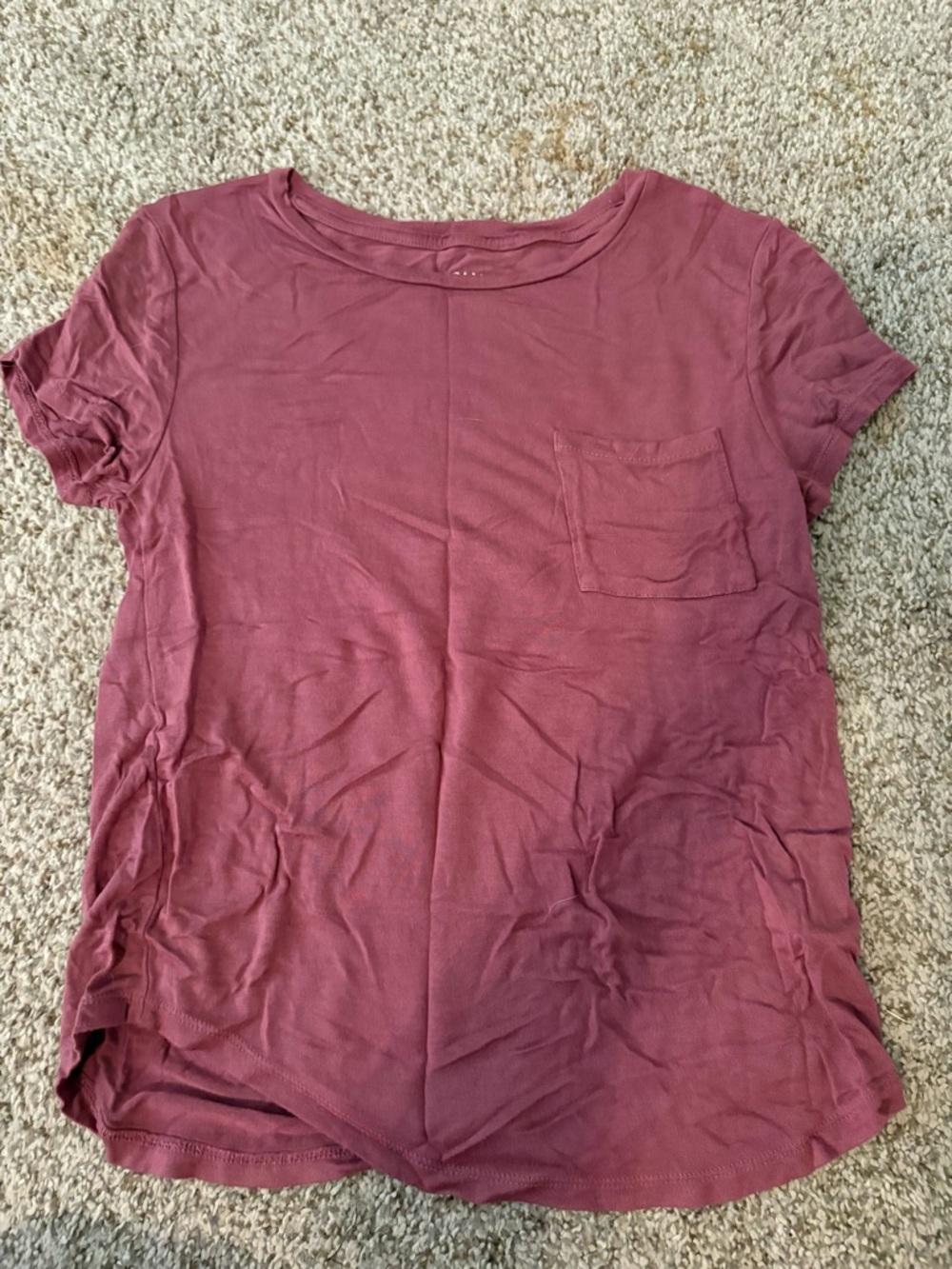 Aeropostale Women's Short Sleeve Pocket Tee - Rose